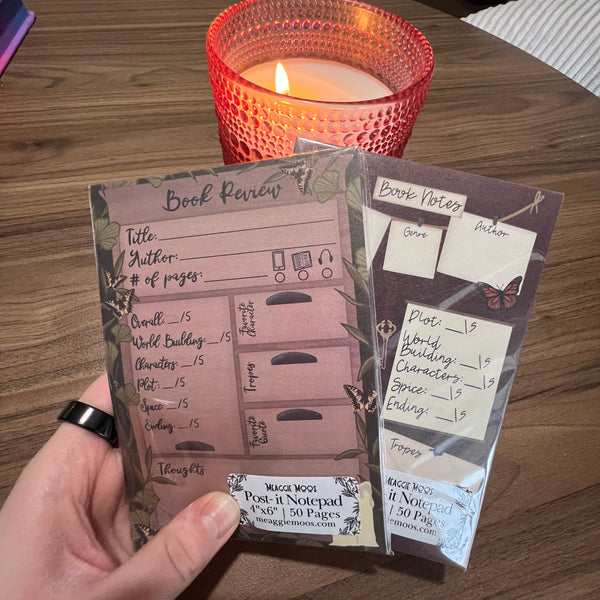 4x6 Book Review Notepad / Apothecary