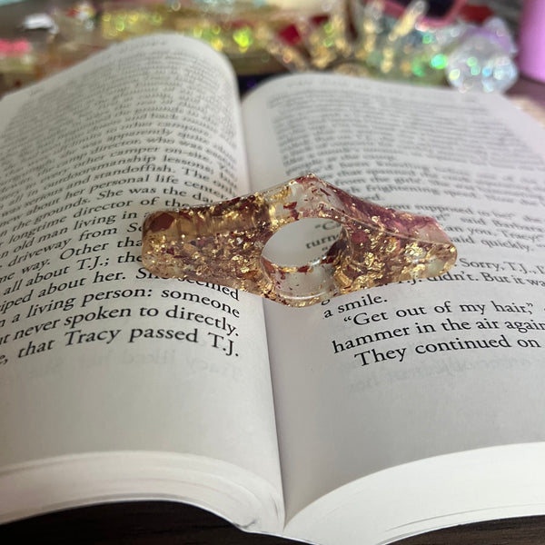 Resin page holder