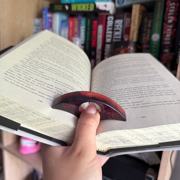 Red & black page holder