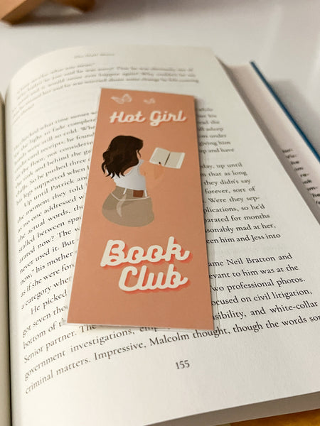 Hot girl book club bookmark