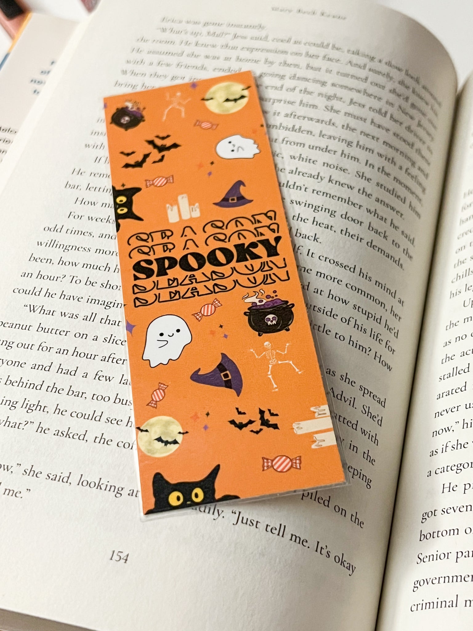 Spooky season bookmark