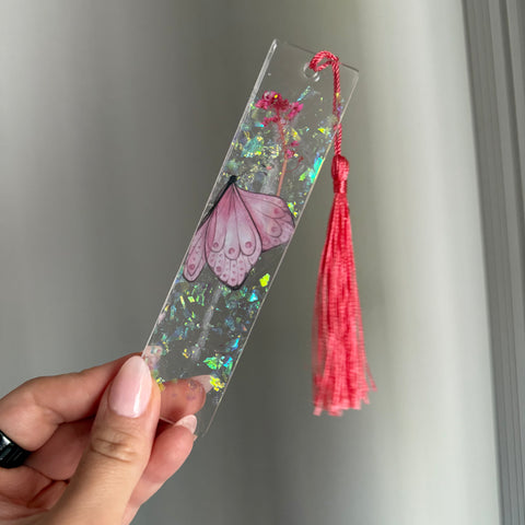 Butterfly resin bookmark