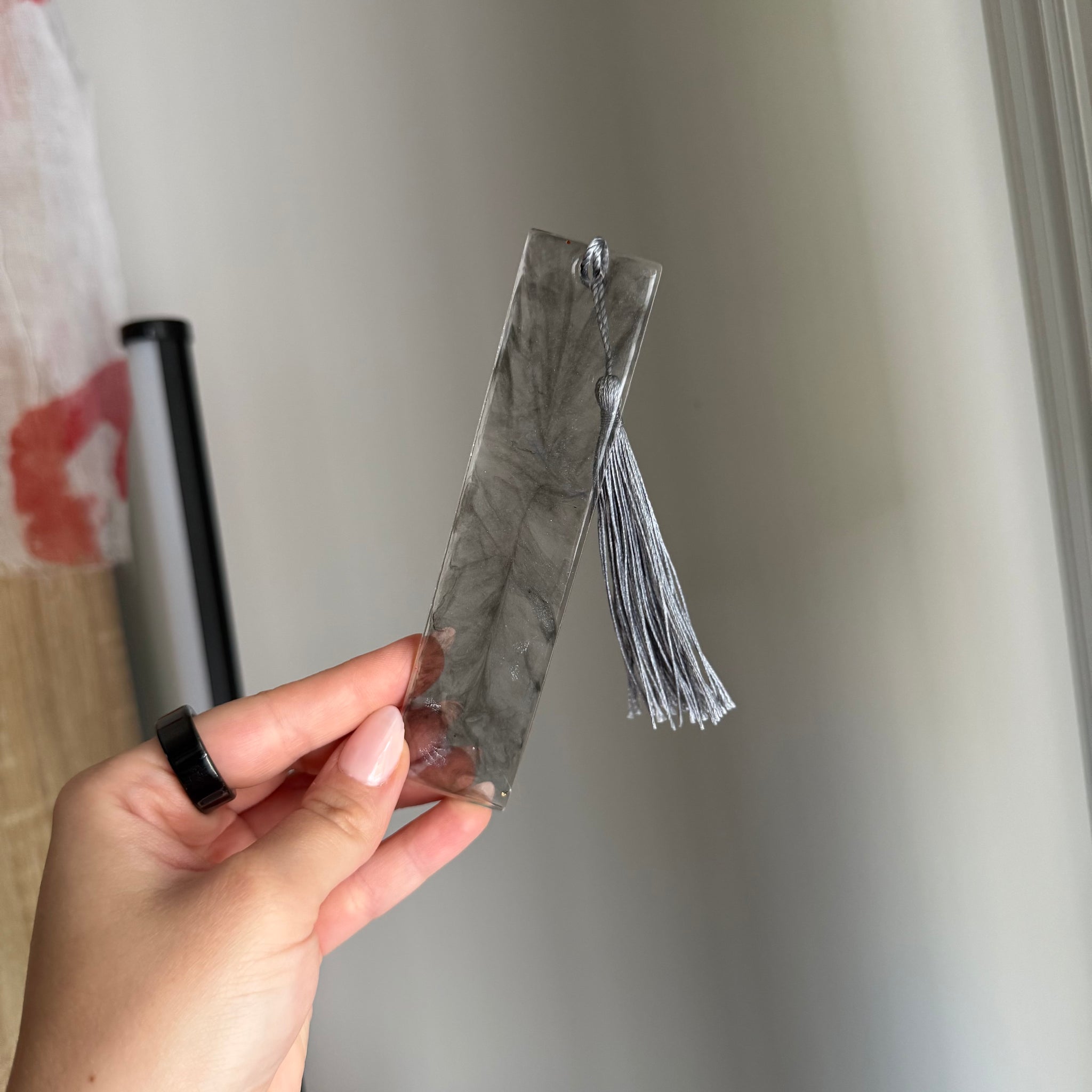 Smokey resin bookmark
