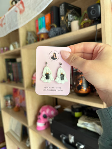 Ghostie candlelight earrings