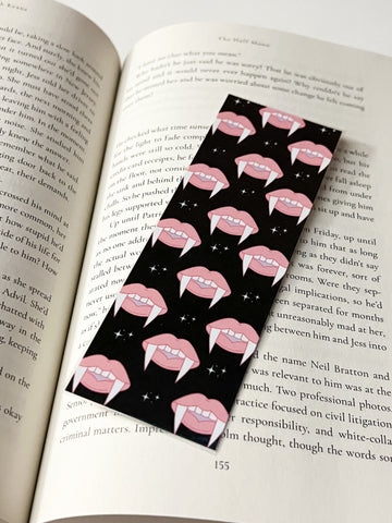 Vampire fang bookmark