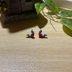 Bat rainbow studs