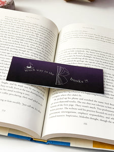 Witch way to the books bookmark