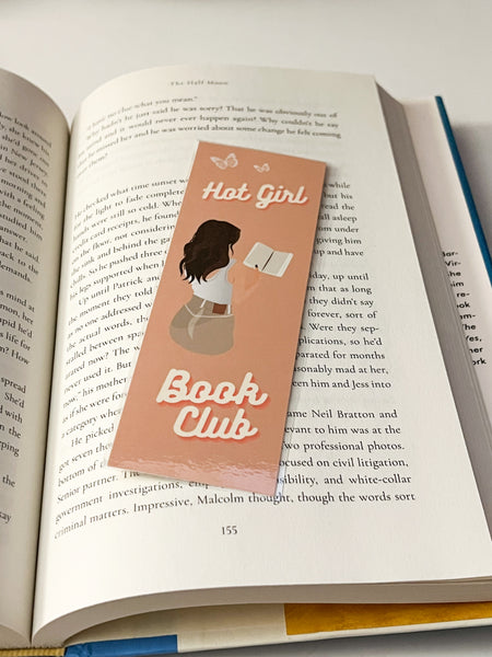 Hot girl book club bookmark