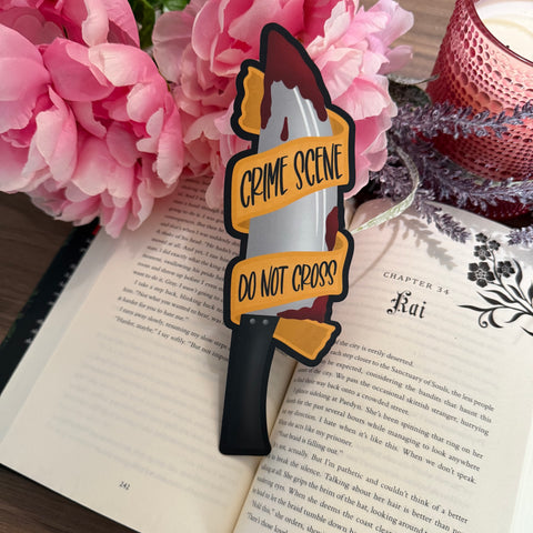 True crime book mark