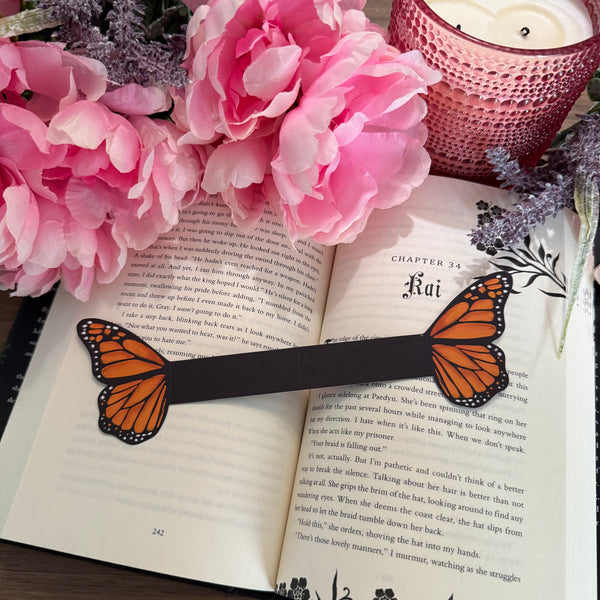 3D Monarch butterfly wings bookmark