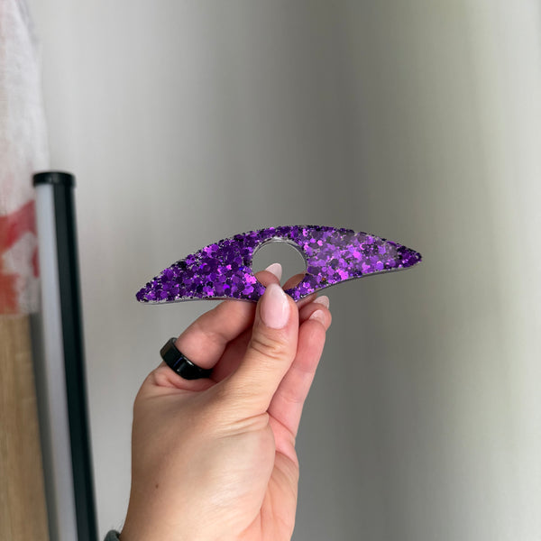 Purple glitter page holder