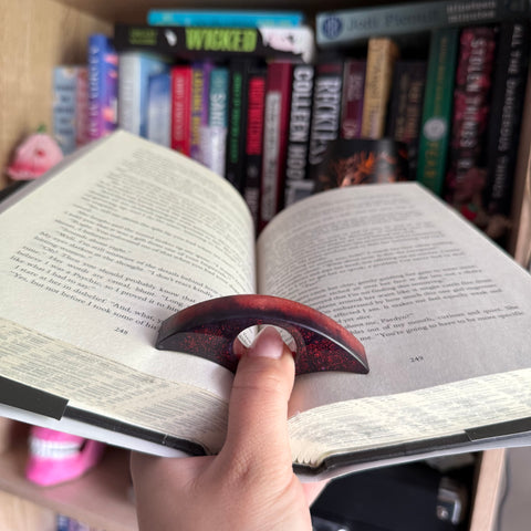 Red & black page holder