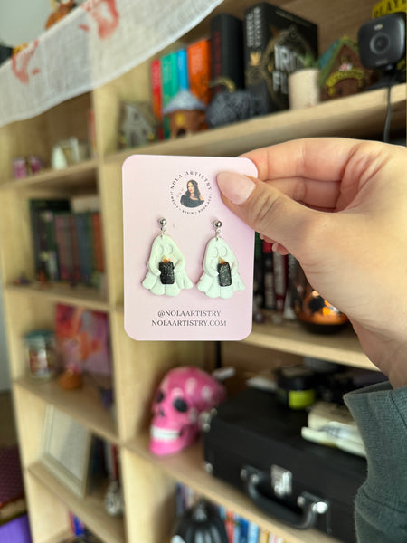 Ghostie candlelight earrings