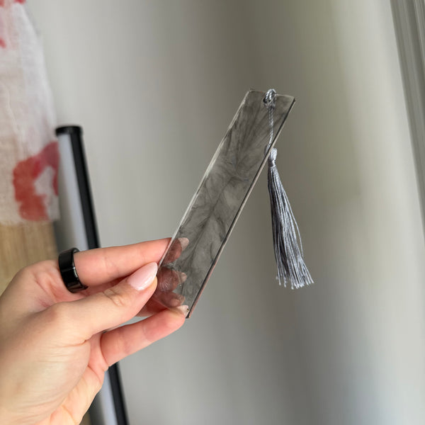Smokey resin bookmark
