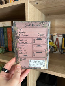 4x6 Book Review Notepad / Apothecary
