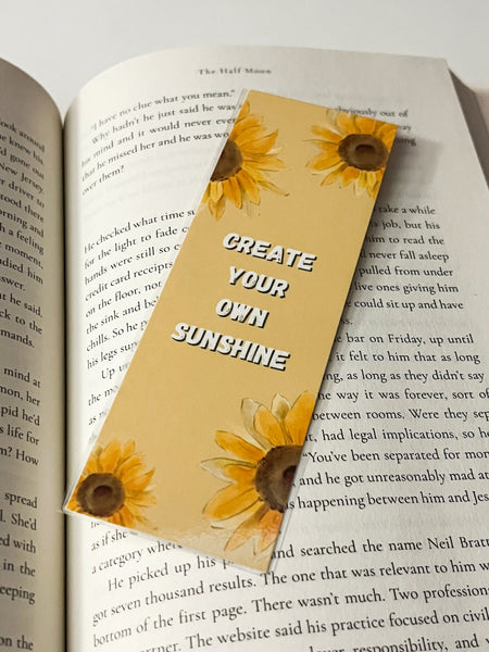 Create your own sunshine bookmark