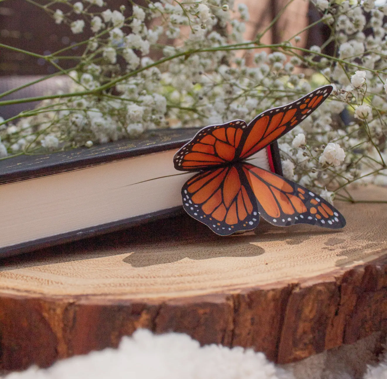3D Monarch butterfly wings bookmark