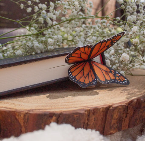 3D Monarch butterfly wings bookmark