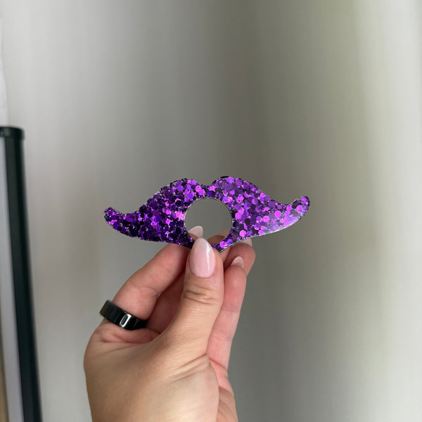 Mustache page holder