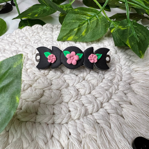 Pink floral hair accessory