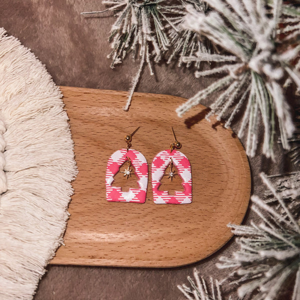 Christmas tree arch earrings